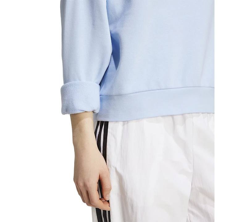 adidas Women's Fleece Drop-Shoulder Sweatshirt