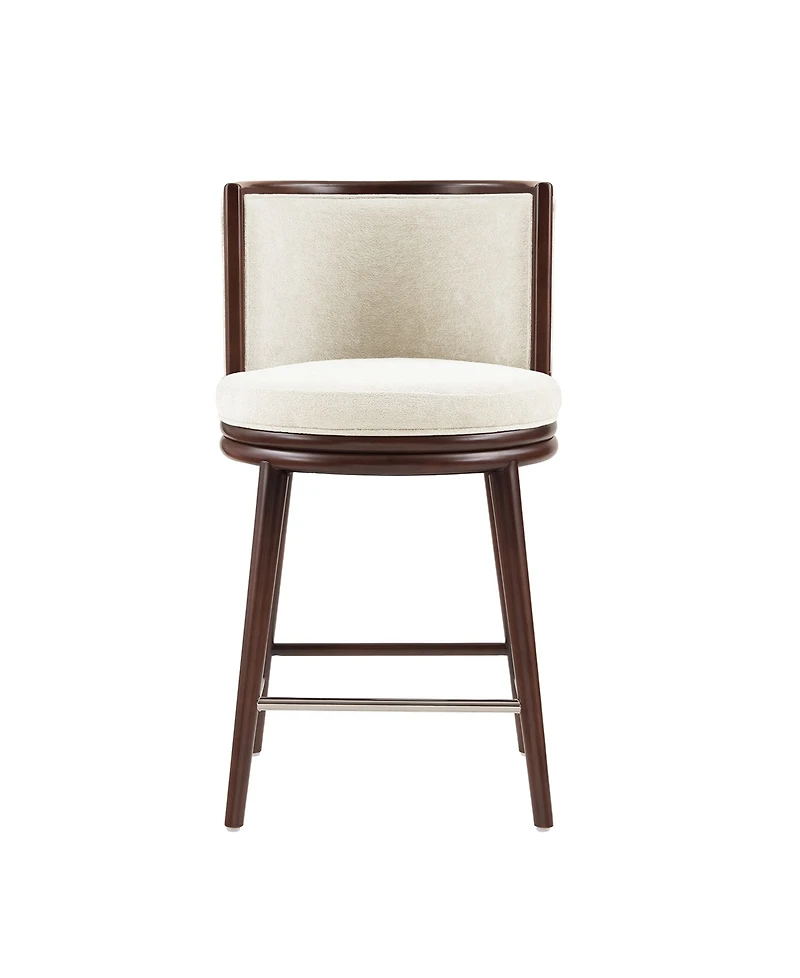Manhattan Comfort Evalyn 37.6" Upholstered Counter Stool