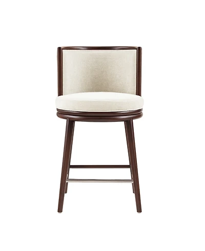 Manhattan Comfort Evalyn 37.6" Upholstered Counter Stool