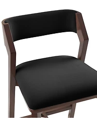 Manhattan Comfort Patricia 36.2" Velvet Upholstered Counter Stool