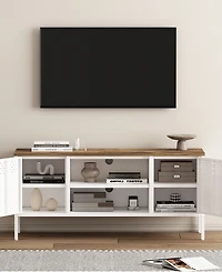 Manhattan Comfort Landen 47.3" 6-Shelf Tv Stand Fits TVs up to 40"
