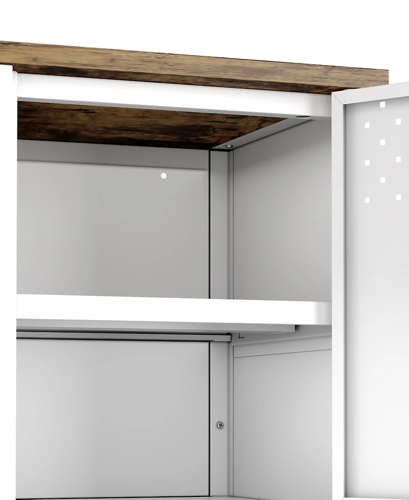 Manhattan Comfort Landen 47.3" 6-Shelf Tv Stand Fits TVs up to 40"