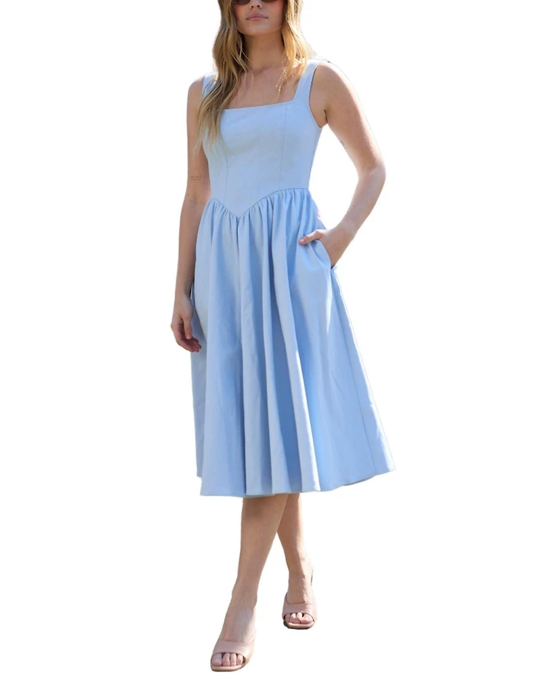 Lily and Lionel London Women's Hayley Corset Inspired Midi Dress