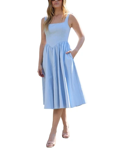 Lily and Lionel London Women's Hayley Corset Inspired Midi Dress