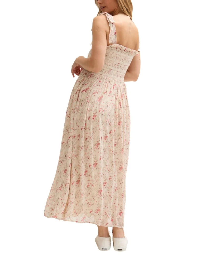 Lily and Lionel London Women's Annie Smocked Print Maxi Dress