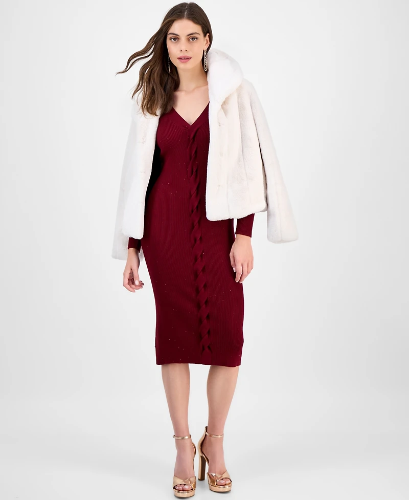 Guess Women's Celia Sequin Sweater Dress