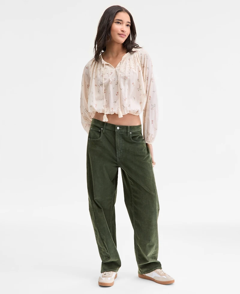 Lucky Brand Women's Mid-Rise Barrel-Leg Jeans