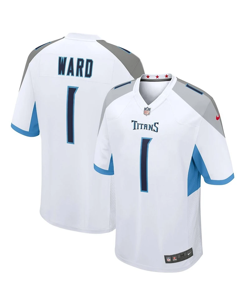 Nike Men's Cameron Ward White Tennessee Titans 2025 Nfl Draft First Round Pick Game Jersey