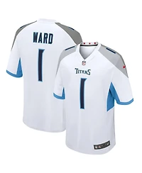 Nike Men's Cameron Ward White Tennessee Titans 2025 Nfl Draft First Round Pick Game Jersey
