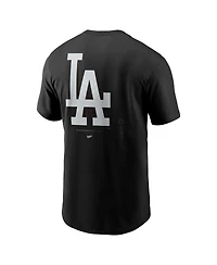 Nike Men's Black Los Angeles Dodgers Lights Out Bar Loading T-Shirt