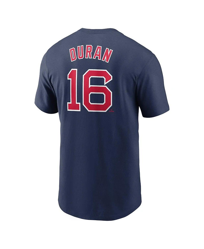 Nike Men's Jarren Duran Navy Boston Red Sox Fuse Name Number T-Shirt