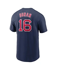 Nike Men's Jarren Duran Navy Boston Red Sox Fuse Name Number T-Shirt