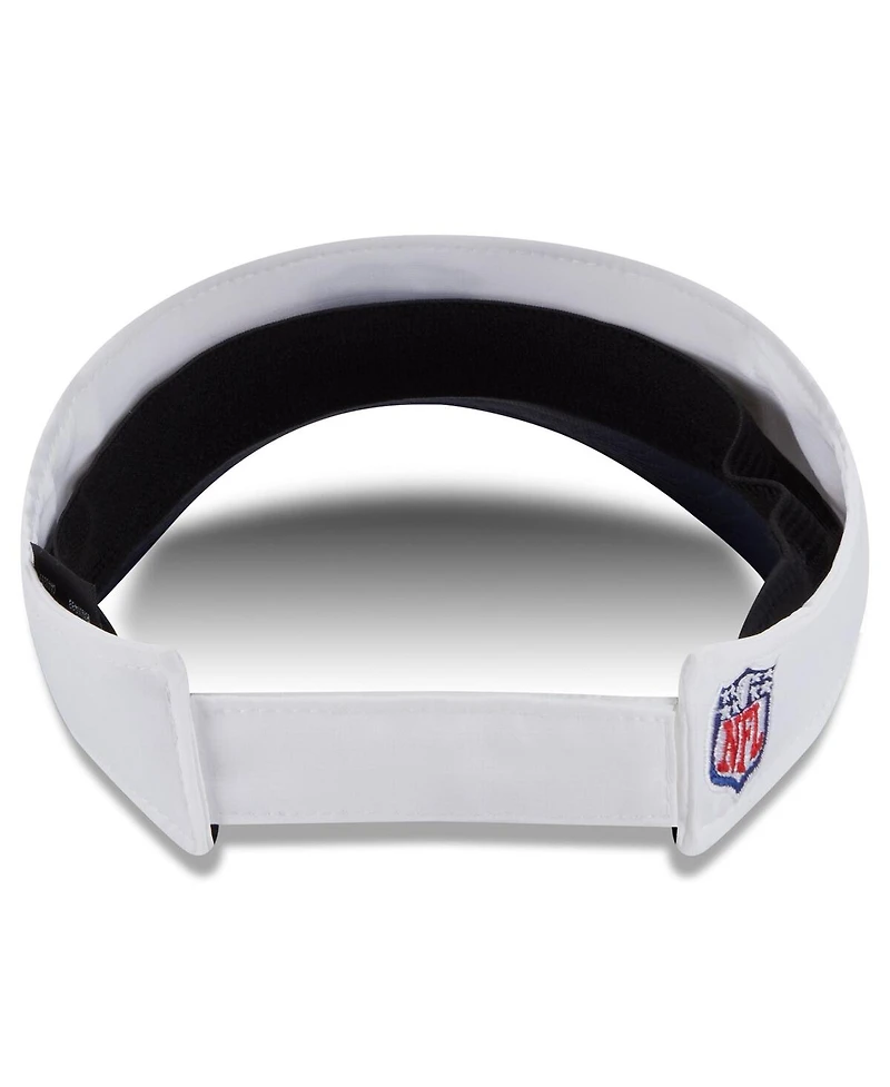New Era Men's White/Navy Dallas Cowboys 2025 Nfl Training Camp Adjustable Visor Hat
