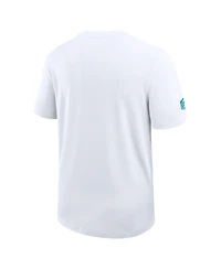 Nike Men's White Los Angeles Chargers Sideline Uv Performance Coach Shirt