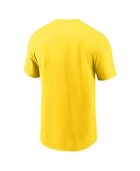 Nike Men's Gold Los Angeles Rams Primetime Helmet Essential T-Shirt