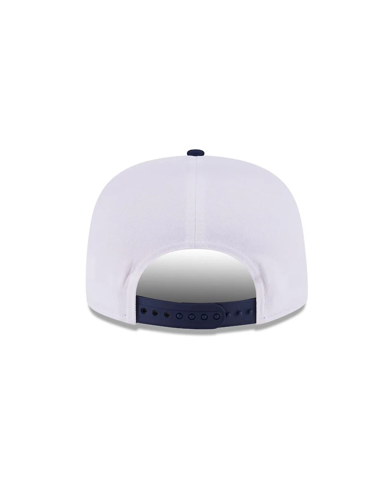 New Era Men's White/Navy Indiana Pacers Hardwood Two-Tone Golfer Adjustable Hat
