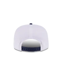 New Era Men's White/Navy Indiana Pacers Hardwood Two-Tone Golfer Adjustable Hat