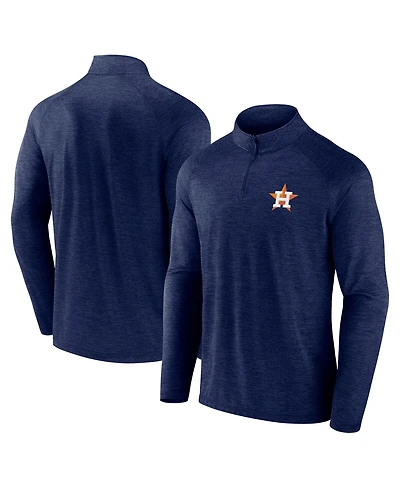 Fanatics Men's Navy Houston Astros Head-to-Head Raglan Quarter-Zip Jacket