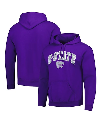 Fanatics Unlabeled Men's Purple Kansas State Wildcats Logo Fleece Pullover Hoodie