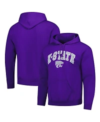 Fanatics Unlabeled Men's Purple Kansas State Wildcats Logo Fleece Pullover Hoodie
