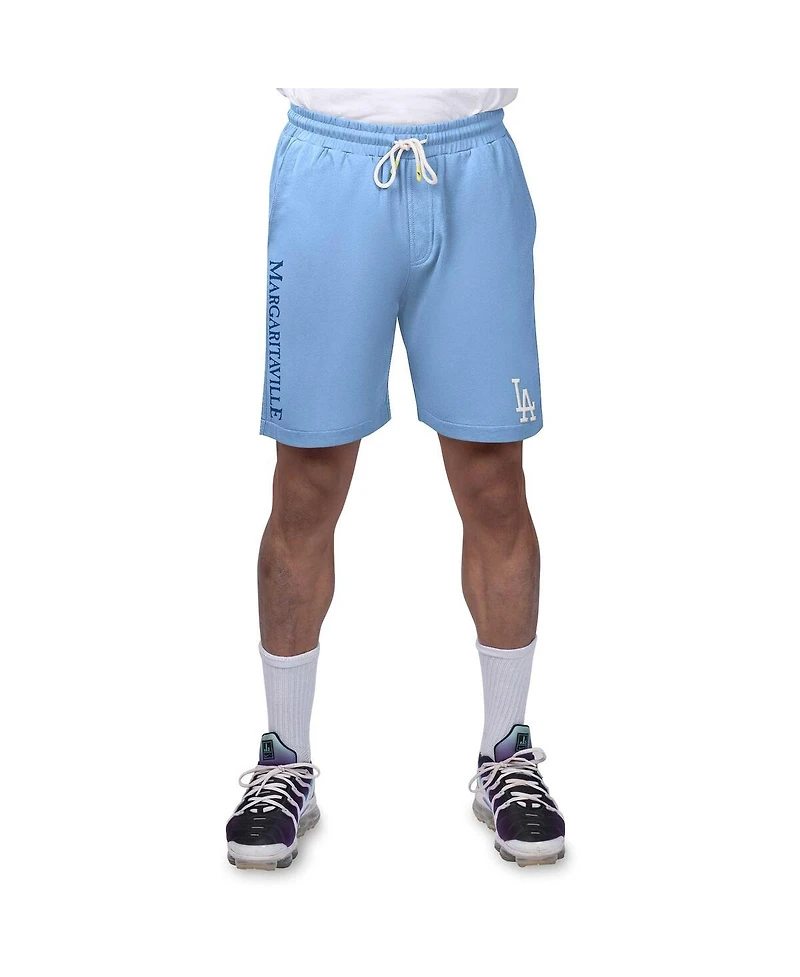 Margaritaville Men's Light Blue Los Angeles Dodgers Peached French Terry Shorts