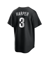 Nike Men's Bryce Harper Black Philadelphia Phillies Lights Out Replica Player Jersey