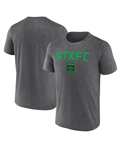 Fanatics Men's Heather Charcoal Austin Fc Drop Kick T-Shirt