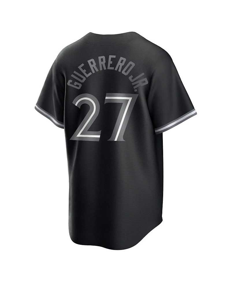 Nike Men's Vladimir Guerrero Jr. Black Toronto Blue Jays Lights Out Replica Player Jersey