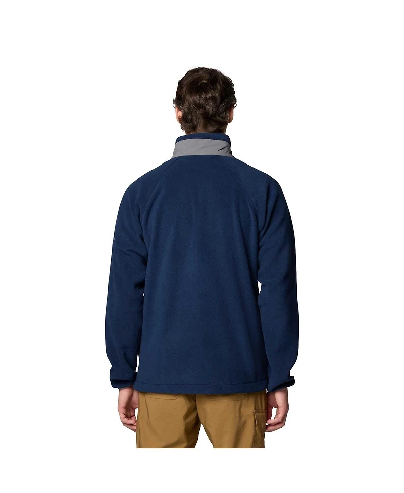 Columbia Men's Navy Dallas Cowboys Big Tall Flanker Iv Fleece Full-Zip Jacket