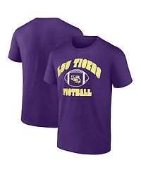 Fanatics Unlabeled Men's Purple Lsu Tigers Basic Team Arch T-Shirt