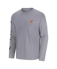 Tommy Bahama Men's Gray Cleveland Browns Oasis Endzone Lux Long Sleeve T-Shirt