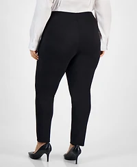 Bar Iii Trendy Plus High Rise Ponte Leggings, Macy's Exclusive