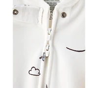 Carter's Baby Boys Helicopter-Print Loose-Fit Long-Sleeve 2-Way-Zip 1-Piece Footed Pajamas