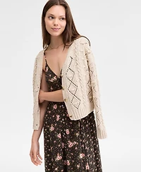 Lucky Brand Print Mix Button Through Midi Dress