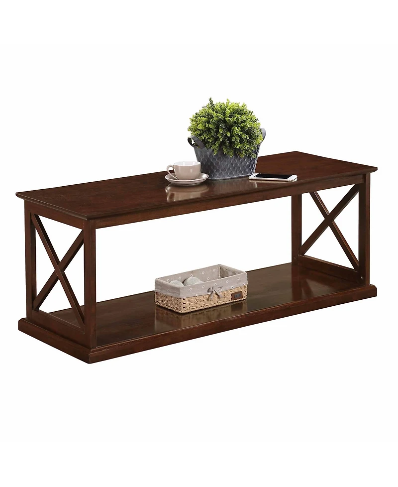 Convenience Concepts 47" Medium-Density Fiberboard Coventry Coffee Table with Shelf