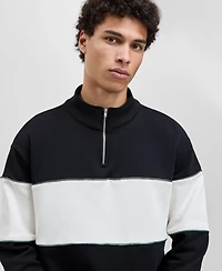 Mode of One Men's Relaxed-Fit Half-Zip Sweatshirt, Macy's Exclusive