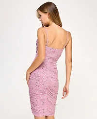 Seni & Cade Juniors' Embellished Mesh Dress