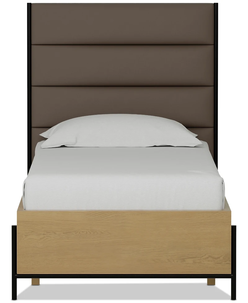 Linstead Twin Upholstered Bed, Created for Macy's
