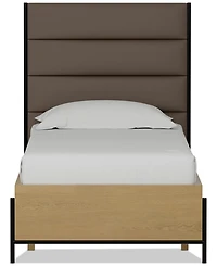 Linstead Twin Upholstered Bed, Created for Macy's