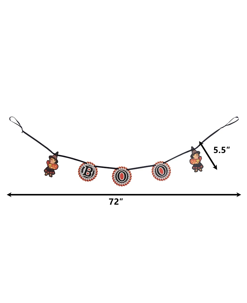 Mr. Halloween Retro Wreath and Garland Set