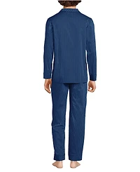Lands' End Men's Long Sleeve Temperature Regulating Woven Sleep Set