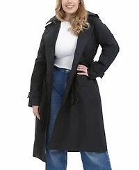Bgsd Plus Eliana Water Resistant Hooded Trench Coat