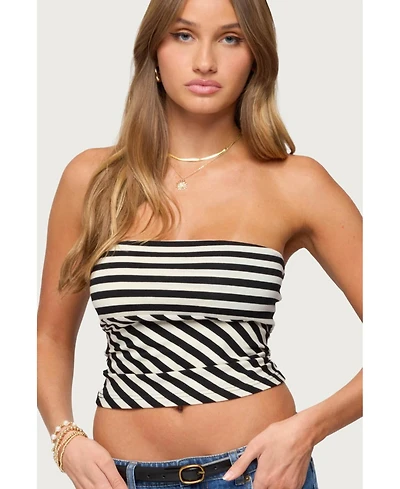 Edikted Women's Betsana Striped Tube Top