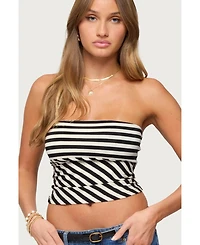 Edikted Women's Betsana Striped Tube Top