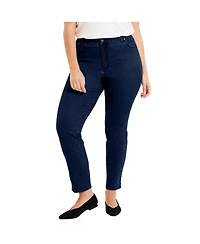 June + Vie Women's Curvie Fit Straight-Leg Jeans