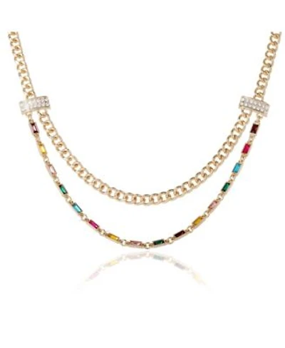 Bcbg Generation Double Layer Multicolor Necklace