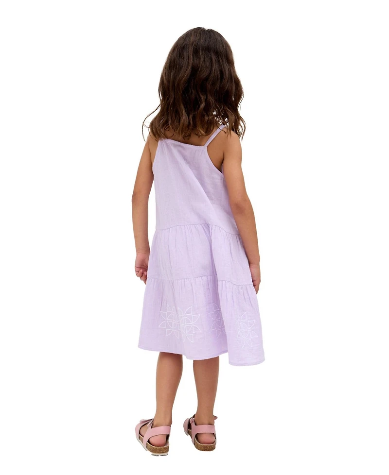 Raffya Kids Little Girls Camilla Tiered Lace Insert Dress