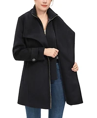 Kimi + Kai Women's Kinsley Wool Blend Zip Front Walking Coat