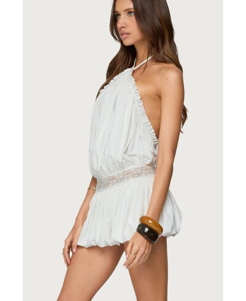 Edikted Women's Aida Backless Bubble Mini Dress