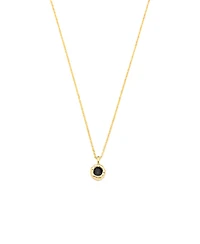Classicharms Skyler Molten Solitaire Cubic Zirconia Pendant Necklace